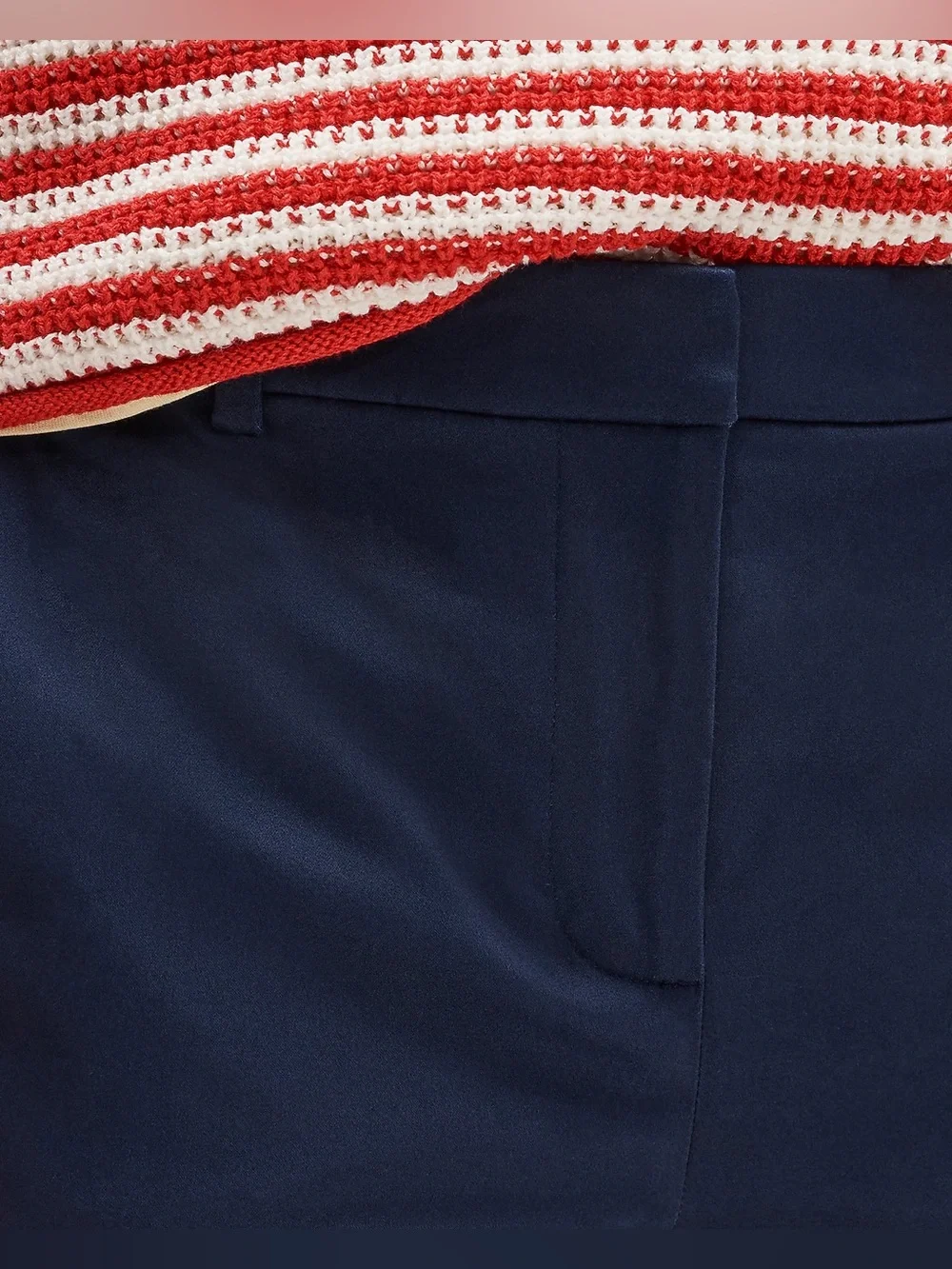 J.Crew Kaya pant in stretch linen blend in deep marina